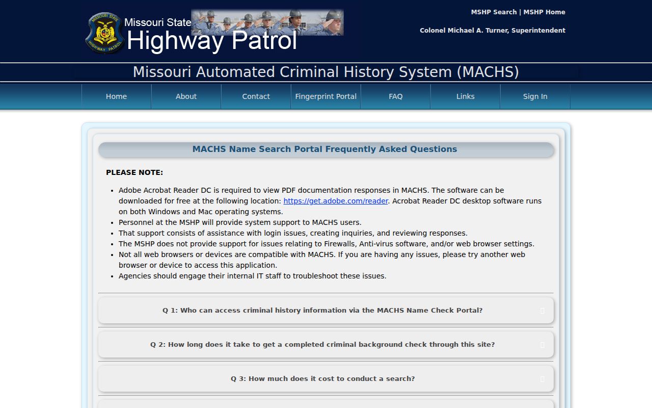 Jackson County criminal court cases and MACHS search limits