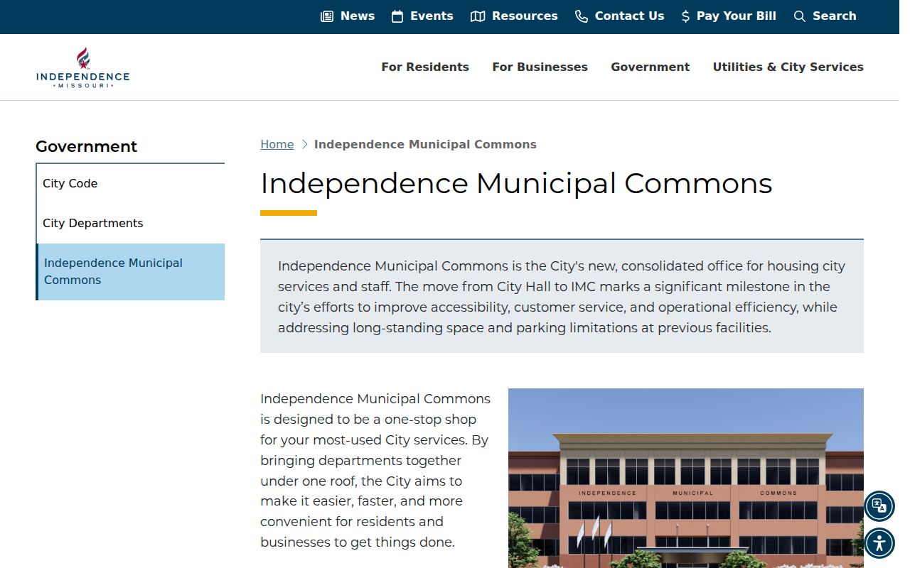 Independence criminal court records and Municipal Commons information